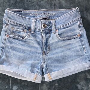 American Eagle Outfitters Light Blue Jean Shorts